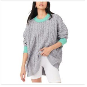 Free People Olympia Color-block (Grey) Sweater